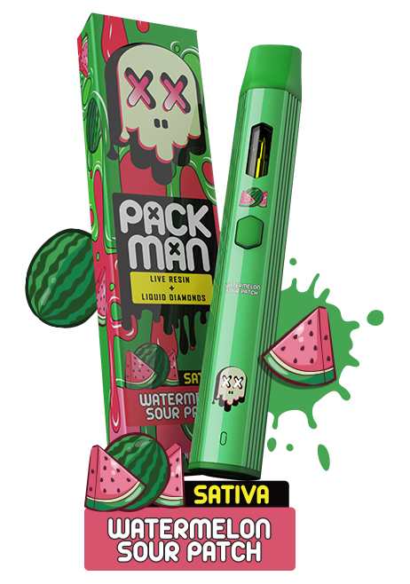 PackMan Watermelon Sour Patch Packman Vapes Thc Disposable